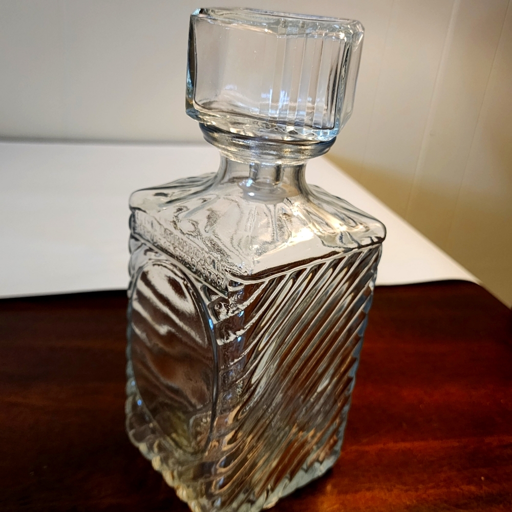 Vintage Home Decor "Old Mr. Boston"  Decorative Glass Decanter